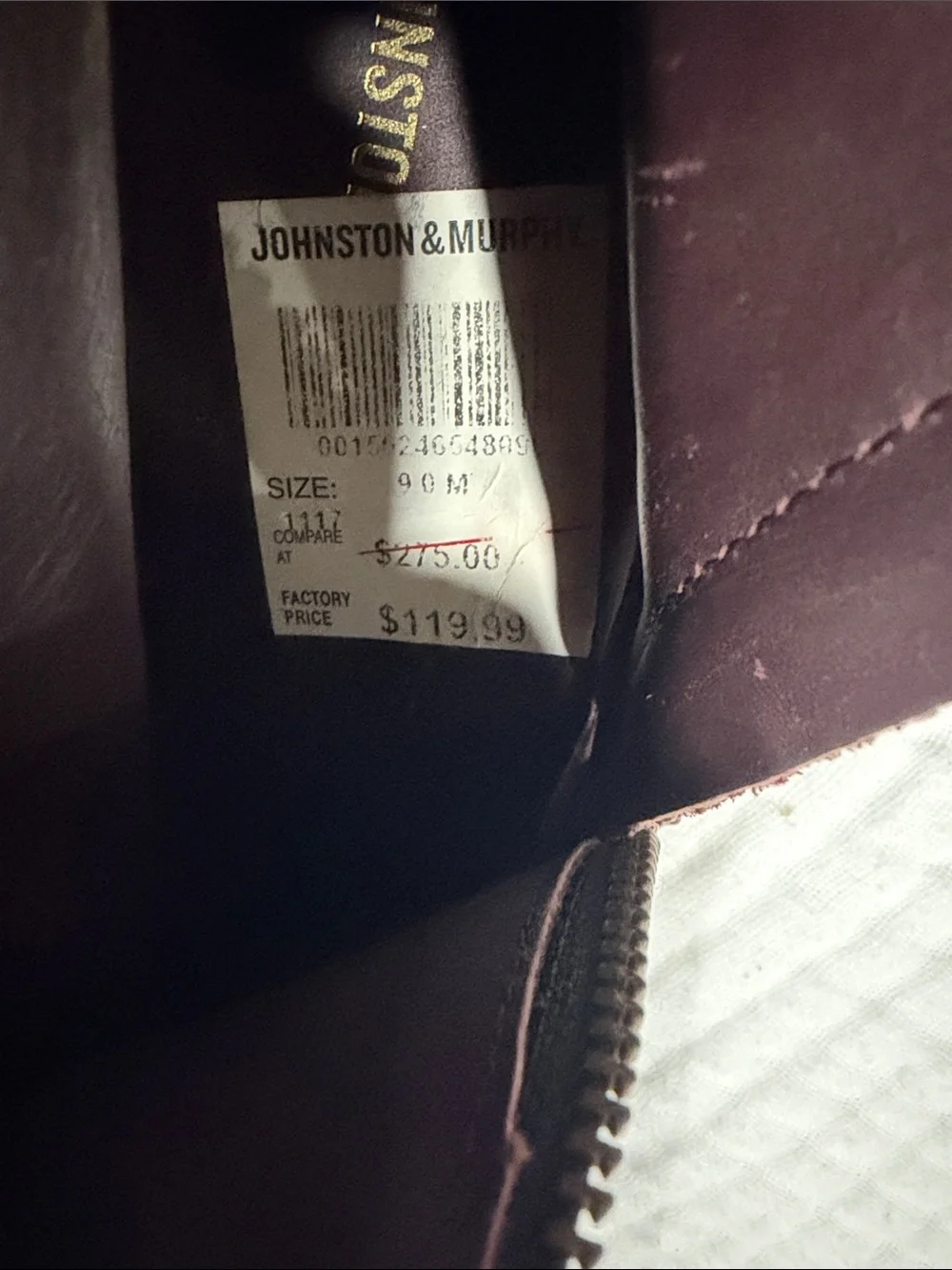 Johnston & Murphy Black Leather Chukka Zip Boots